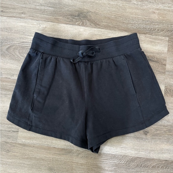 All in Motion Black Lounge Athletic Shorts Women’s Large Cotton Modal Pockets - Picture 1 of 4